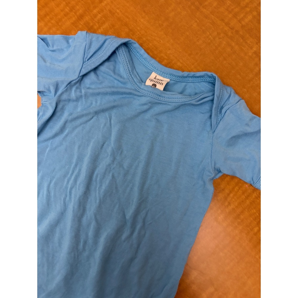 Kate Quinn Bamboo Collection Blue Short Sleeve Bodysuit 6-12M